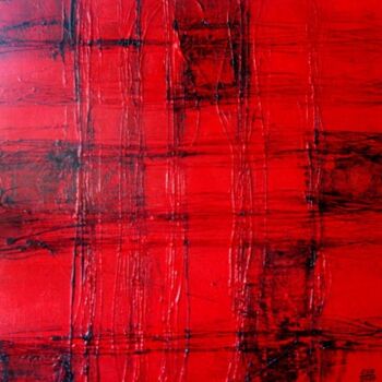 Pintura titulada "Red After Dark" por Sio Montera, Obra de arte original