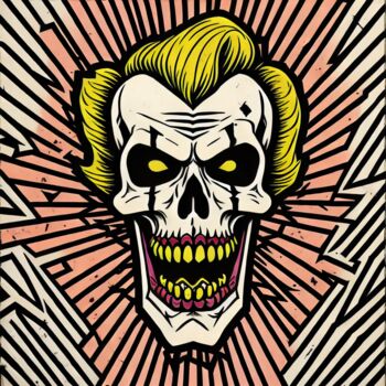 Отпечатки и Гравюры под названием "skullpop series #016" - Skullvers3, Подлинное произведение искусства, Цифровая печать