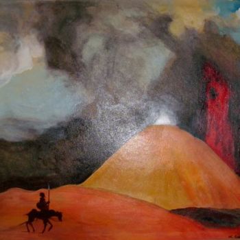Peinture intitulée "Don Quichotte" par Skylart, Œuvre d'art originale, Acrylique