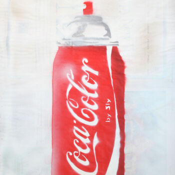 绘画 标题为“Cocacolor (on The D…” 由Sly Art, 原创艺术品, 油