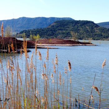 Photographie intitulée "Lac rouge" par Slydes, Œuvre d'art originale, Photographie numérique