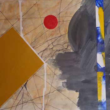 Schilderij getiteld "Gros Plan N° 10" door Jean Paul Hippolyte Soler, Origineel Kunstwerk, Olie