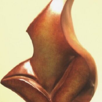 Sculpture titled "FEU-FOLLET  Bronze…" by Sonia Mandel, Original Artwork, Metals