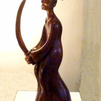 Escultura titulada "LE SAMOURAÏ  Bronze…" por Sonia Mandel, Obra de arte original, Metales