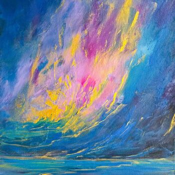 Pintura intitulada "Ocean Dreamscape" por Sophia Kühn, Obras de arte originais, Acrílico