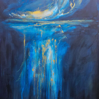 Pittura intitolato "Blue water" da Sophia Kühn, Opera d'arte originale, Acrilico