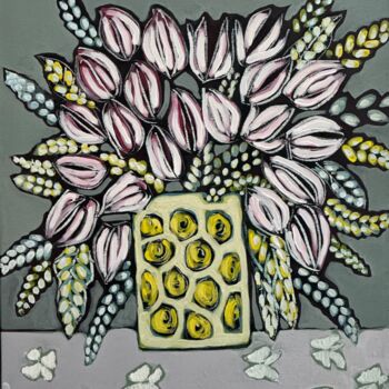 "Bouquet Hollandais" başlıklı Tablo Sophie Gardin tarafından, Orijinal sanat, Akrilik