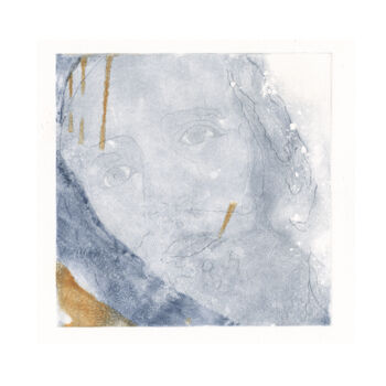 Εκτυπώσεις & Χαρακτικά με τίτλο "Portrait d'âme (7)" από Sophie Gerin, Αυθεντικά έργα τέχνης, Μονοτυπία