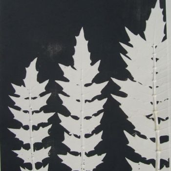 Printmaking titled "Mahonia" by Sophie Cordery, Original Artwork