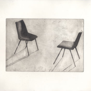 Εκτυπώσεις & Χαρακτικά με τίτλο "Two Chairs" από Sophie Cordery, Αυθεντικά έργα τέχνης