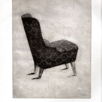 제목이 "Fauteuil Crapaud"인 판화 Sophie Cordery로, 원작