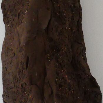 Sculptuur getiteld "Empreinte de rocher…" door Sophie Maillard (Sophie Mai), Origineel Kunstwerk, Terra cotta