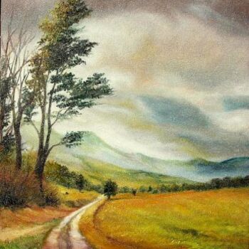 Malerei mit dem Titel "On the road" von Sorinapostolescu, Original-Kunstwerk, Öl