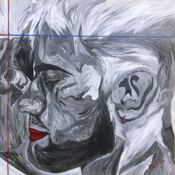 Peinture intitulée "homme VIII" par Pablo, Œuvre d'art originale, Acrylique