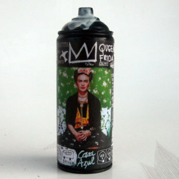 Sculpture titled "SPACO bombe FRIDA K…" by Spaco, Original Artwork, Spray paint