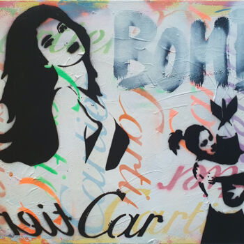 Pintura titulada "SPACO Miss tic BomB…" por Spaco, Obra de arte original, Pintura al aerosol Montado en Bastidor de camilla…