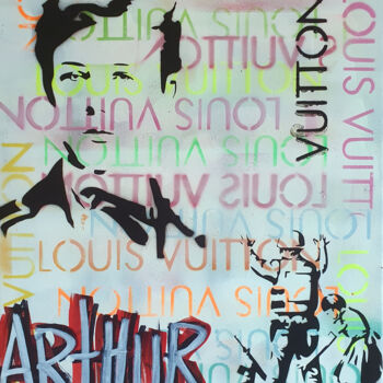 Pintura titulada "SPACO Arthur Rimbau…" por Spaco, Obra de arte original, Pintura al aerosol Montado en Bastidor de camilla…