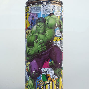 Sculpture titled "SPACO Bombe Hulk ,…" by Spaco, Original Artwork, Spray paint