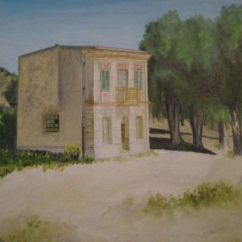 Painting titled "L'estate in campagna" by Eugenia Spanò, Original Artwork