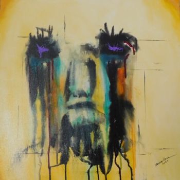 Painting titled "Ghost on earth" by Stanislas Kaine, Original Artwork, Acrylic