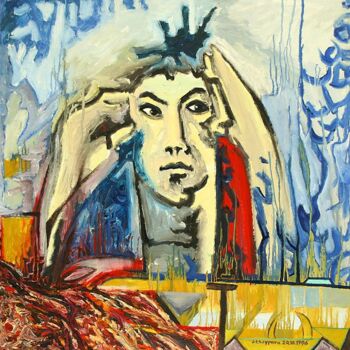 Painting titled "ID 982 Human being…" by Stanislaus Szypura (Stacho), Original Artwork