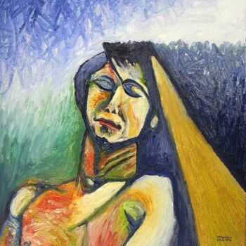 Painting titled "ID 894 Human being…" by Stanislaus Szypura (Stacho), Original Artwork