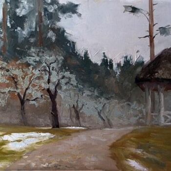 Painting titled "«Mikhailovskoye»" by Stanislav Antipov, Original Artwork