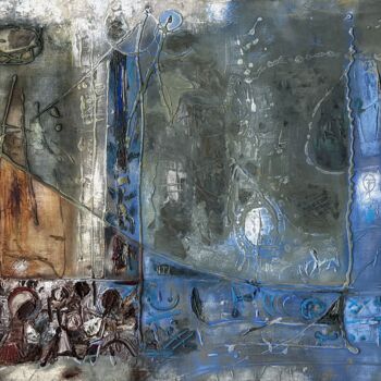 Картина под названием "Other worlds" - Stanislav Yushkov, Подлинное произведение искусства, Масло Установлен на Деревянная р…