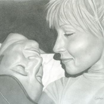 Drawing titled "Graphite Portrait f…" by Tracey Costescu, Original Artwork