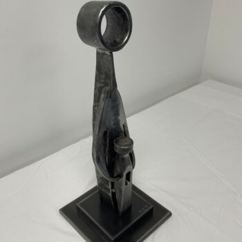 Sculptuur getiteld "Le Parent et l'Enfa…" door Marie Le Metour, Origineel Kunstwerk, Metalen