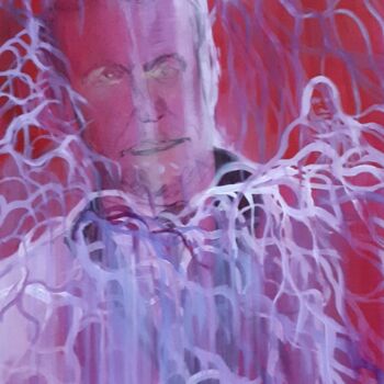 Painting titled "MANMAN MACRON A AP…" by Steeve Tabar, Original Artwork, Acrylic