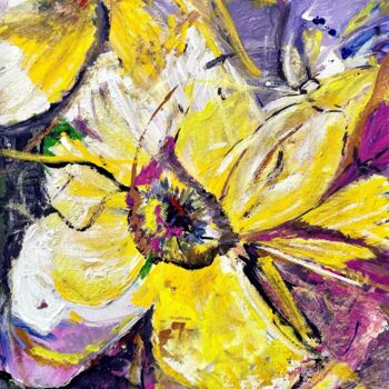 Ζωγραφική με τίτλο "Spring Flowers" από Stefania Turco, Αυθεντικά έργα τέχνης, Ακρυλικό