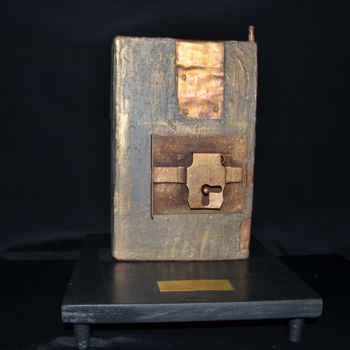 Sculpture titled "Libro Segreto" by Stefania Sergi, Original Artwork