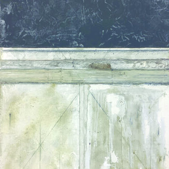 Painting titled "Antico muro" by Stefano Catalini, Original Artwork, Graphite