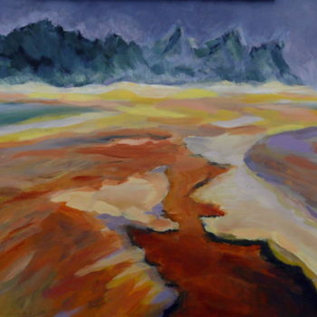 Peinture intitulée "Nordland 1" par Steffi Goldrand, Œuvre d'art originale, Acrylique