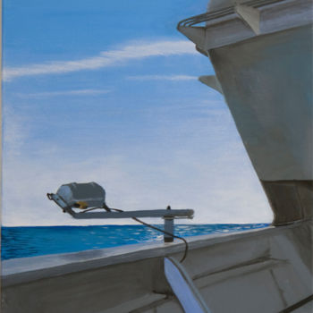 Painting titled "Crew Deck #6" by Stella Blau, Original Artwork, Acrylic