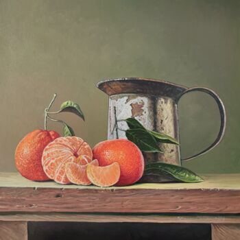 Картина под названием "Citrus Charm" - Stepan Ohanyan, Подлинное произведение искусства, Масло Установлен на Деревянная рама…