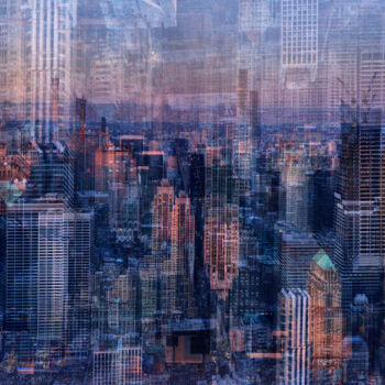 Photographie intitulée "Manhattan" par Stephanie Jung, Œuvre d'art originale, Photographie manipulée