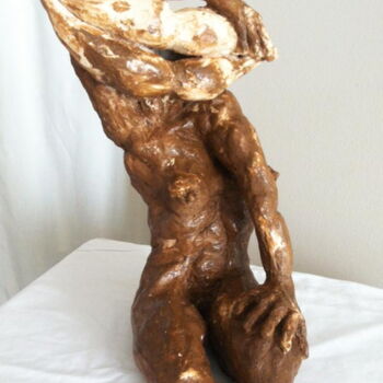 Escultura titulada "femme bouche" por Stéphanie Mélusine, Obra de arte original, Arcilla
