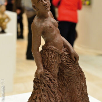 Sculpture titled "lii-no" by Stéphanie Mélusine, Original Artwork, Clay