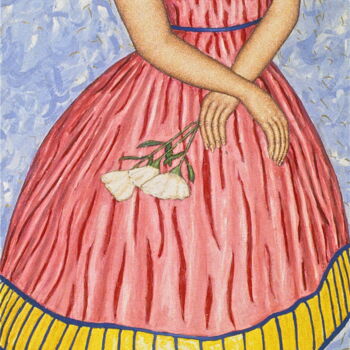 Peinture intitulée "Anna Pavlova" par Stephen Warde Anderson, Œuvre d'art originale, Tempera Monté sur Autre panneau rigide