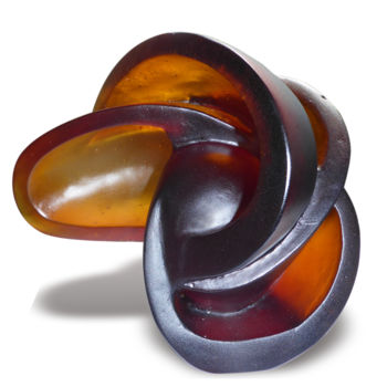 Sculpture titled "Atom" by Stephen Williams, Original Artwork, Glass