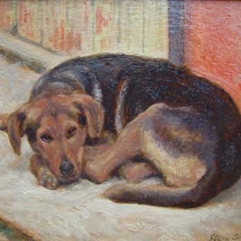"Lonely dog" başlıklı Tablo Stere Grant tarafından, Orijinal sanat