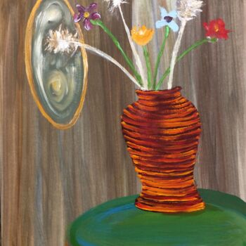 "The Tiger Vase" başlıklı Tablo Steve Phillips tarafından, Orijinal sanat, Petrol
