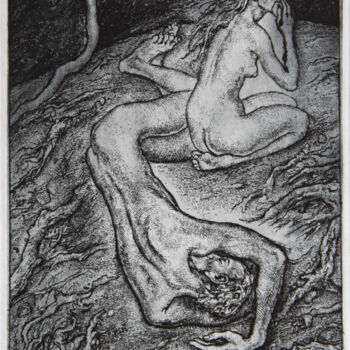 Printmaking titled "Adam and Eve. Ex Li…" by Leonid Stroganov, Original Artwork, Etching
