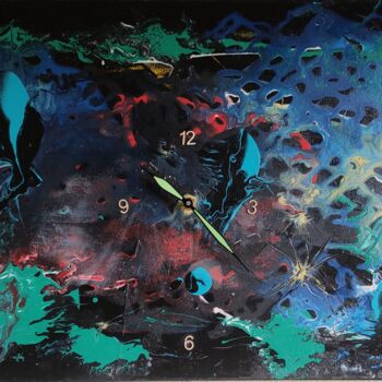 Painting titled "Le chant des balein…" by Sublim By Nadoumi, Original Artwork, Acrylic