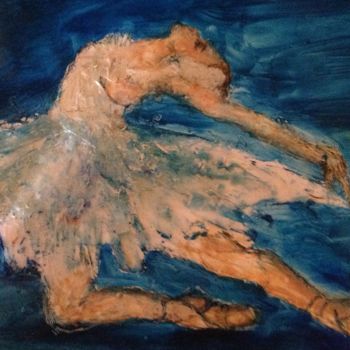 Painting titled "Letting Go" by Sue Cahill, Original Artwork, Oil