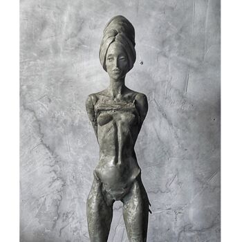 「Полотенце」というタイトルの彫刻 Анатолий Сулимовによって, オリジナルのアートワーク, ブロンズ