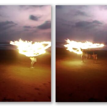 Fotografie getiteld "Fire goddess" door Sumit Ratta, Origineel Kunstwerk