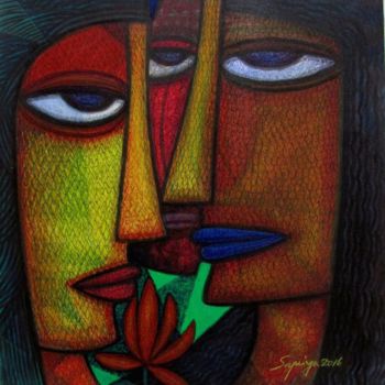 Painting titled "N E E D S" by Supriyo Sahoo, Original Artwork, Acrylic